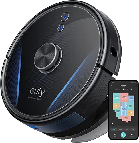 eufy de Anker, RoboVac LR30 Hybrid Robot Aspirador y fregasuelo, 3000 Pa succión, iPath™ Laser Navigation™, análisis Varias Plantas, Control avanzado aplicación, depósito Agua controlable