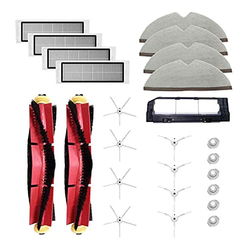 Laimaiou Kit de accesorios para Xiaomi Mijia Xiaomi Robot Vacuum-Mop Xiaomi MI S6 Pure Xiaomi Mi Robot & Roborock S5 MAX S6 Pure E4 S6 Robot Aspirador Piezas de repuesto 25 paquetes