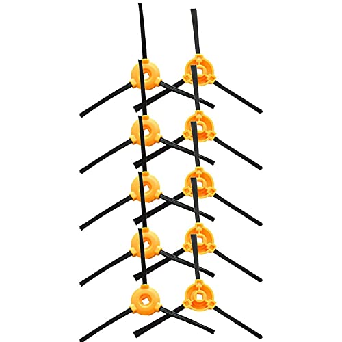 Hencik Juego de accesorios de limpieza del hogar piezas de repuesto aptas para Ecovacs Deebot 605 robot Partes de aspirador cepillo lateral 10 cepillos laterales aptos para Ecovacs Deebot 605