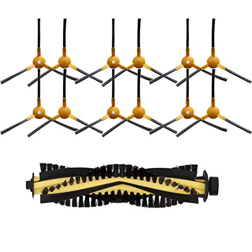 GYing para IKOHS Pack de Cepillos (6 Izquierda + 6 Derecha + 1 Centro) para NETBOT S14/S15 - Robot Aspiradora