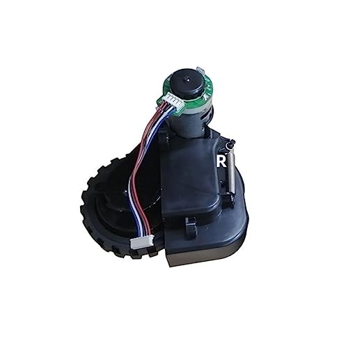 QINOUK Conjunto de Motor de Rueda de aspiradora Robot, Compatible con Piezas de aspiradora robótica Puppyoo R30, Accesorios de Repuesto (Color : R Wheel)