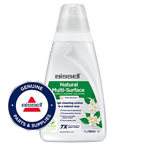 Bissell Solución limpiadora Natural para suelos multisuperficie, 1 L | Para CrossWave, SpinWave, SpinWave Robot & HydroWave | Ingredientes de origen vegetal y seguro para mascotas y familias | 3096