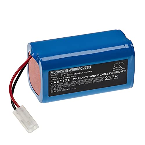 vhbw Batería Compatible con Panasonic MC-WRC53 Robot Limpieza (2600 mAh, 14,8 V, Li-Ion)