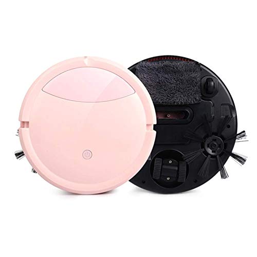 XSERNR Vacío Automático Robótico Vacío Movible Robot Intelligent Sweeper con Succión Potente Limpieza Recargable Máquina Piso Hogar Sweeping Tool qujunji (Color : EU, Size : Pink)