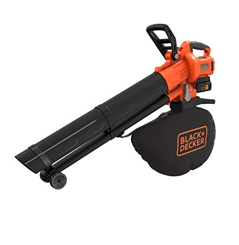 BLACK+DECKER BCBLV3625L1 Soplador aspirador y triturador de hojas 36V 270Km/h 45L con 1 batería litio de 2.5Ah