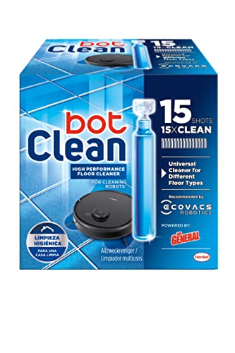 BotClean Limpiador de Suelos líquido para Robots de Limpieza - 15 monodosis de 18ml