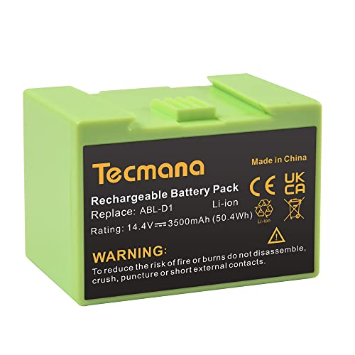 Tecmana 14,4V 3,5Ah Batería para Roomba i3, i31502F, i4, i7, i7+, i7158, i7550