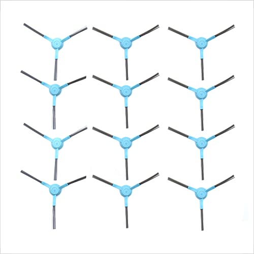 BAKUUM Pack 12 cepillos, escobillas Laterales, para Cecotec Conga Series 3290, 3390, 3490, 3590, 3690, 3790 y 3890. Pack repuestos y Accesorios para Robot Aspirador