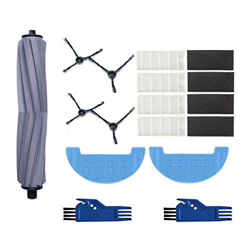 Fantisi Kit de accesorios de repuesto para aspiradora robot AMIBOT Animal H2O, cepillo principal y filtro hepa, cepillo lateral y toallitas, (cepillo de limpieza de regalo)