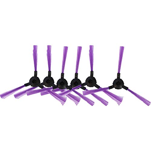 HNTYY 6 PCS Cepillo Lateral Ajuste para DIGGRO D600 ALFAWISE V8S Robot TRAZAMIENTO DE CRIDILLA DE APLICACIÓN DE APLICACIÓN Remote MÁS Director Y Cepillo Lateral de escombros Piezas de aspiradora