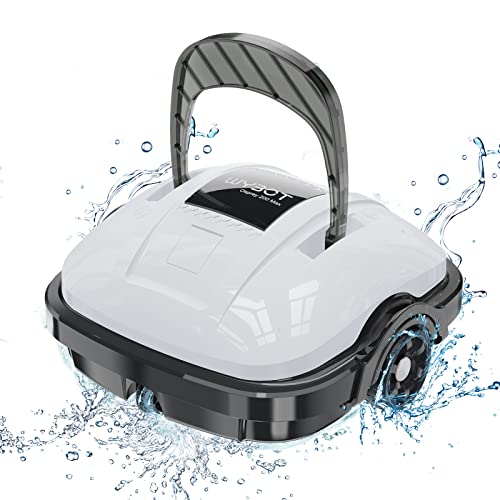 WYBOT Robot Limpiados Piscina, Aspirador de Piscina Funciona 100 Minutos, Estacionamiento Automático, Fuerte Potencia de Succión, Limpiafondos Piscina Inalámbrico hasta 80 m²