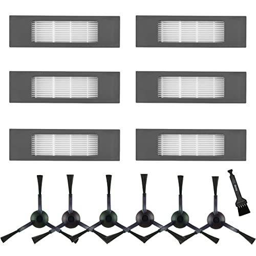 iAmoy Cepillo Lateral de Repuesto y Kit de Filtro Compatible con Ecovacs Deebot OZMO 950 OZMO 920 Robot Aspirador