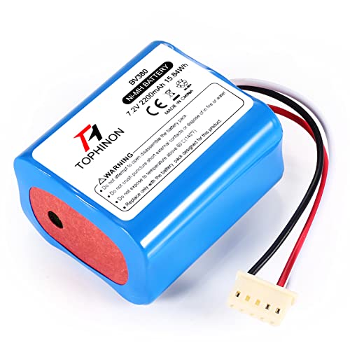 TOPHINON 7.2V 2200mAh Ni-MH Batería de reemplazo para Braava 380, Braava 380T, Braava 390, Braava 390T, Mint 5200, Mint 5200B, Mint 5200C Aspirador