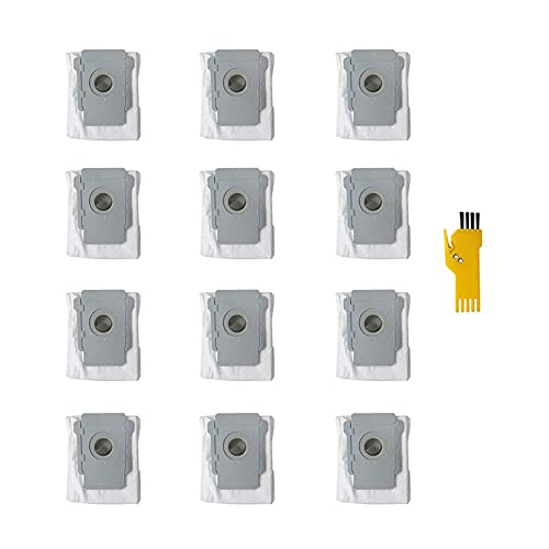 Laimaiou 12 paquetes de bolsas de polvo de repuesto para iRobot Roomba i3+ i3 i1 i7 i7+ i6 e5 e6 e7 S9+ S9 Robot aspiradora Kit de accesorios