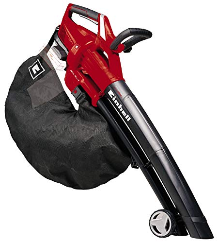 Einhell GE-CL 36 Li E Solo - Aspirador-soplador de hojas con tecnología Power X-Change 2x18V (flujo de aire de 210 km/h, bolsa de 45 l, 8000-13000 rpm) (ref. 3433600)