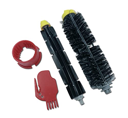 Kit 2 Cepillos Rodillo TEKLiNe Compatible para iRobot Roomba 600 700 Aspirador Serie Accesorios Repuesto, Rodillo Cepillo Extractor Robot 600 700 Serie Aspirador Inalámbrico Reemplazo