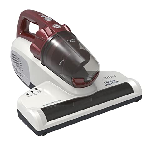 HOOVER Aspirador de Mano Especial Colchones, Antiácaros y Antibacterias, Luz Ultravioleta UV-C, Depósito 0,3L, Cable 5m - ULTRAVORTEX