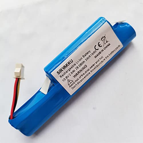 NaruSky Batería de reemplazo de iones de litio de 10.8V 2600mAh para aspirador robótico Redmond REB-R150