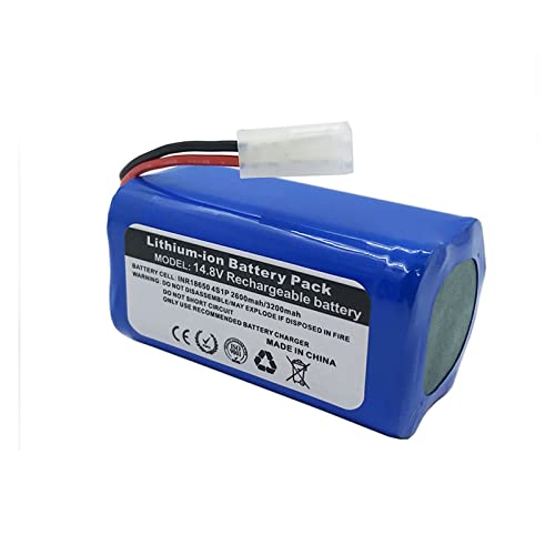 Onnekas Piezas de aspiradora Batería de Litio de 14,8 V 2600mah/3200Mah Compatible con XiaoMi G1, for Panasonic MC-WRC53, for Phicomm X3, for FLYCO FC9601, FC9602 Robot Robot de Barrido