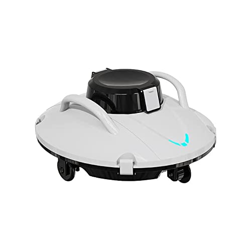 Robot de limpieza de piscinas inteligente, limpiador de piscinas automático inalámbrico, con manija superior 90 minutos de tiempo de funcionamiento y acoplamiento automático, para todo tipo de piscina