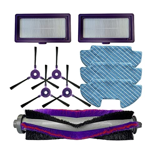 EWUFDHD Filtros de Cepillo Principal Kit de paño de mopa de Cepillo Lateral Compatible con Samsung Powerbot-E VR05R5050WK Aspirador robótico Accesorios de Limpieza de Pisos