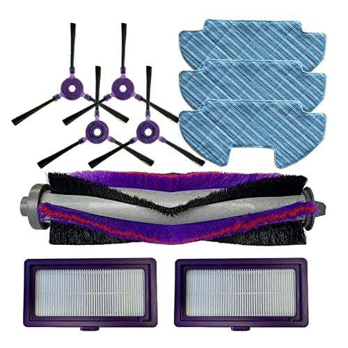 OUAPPA 10 unids/Set de filtros de Cepillo Principal for aspiradora, Kit de paño de mopa de Cepillo Lateral Compatible con aspiradora Samsung Powerbot-E VR05R5050WK