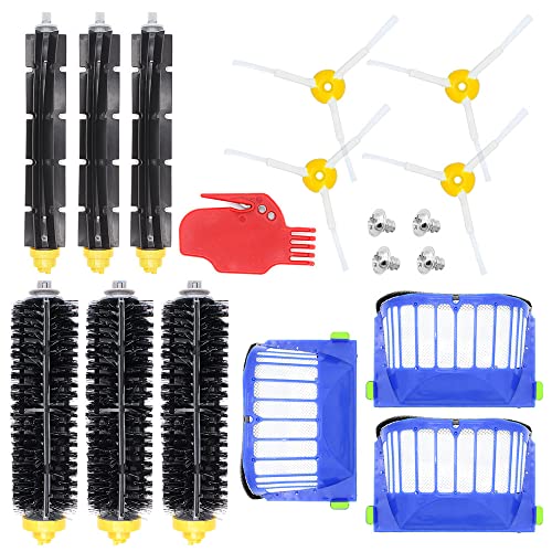 DingGreat Kit Repuestos y Accesorios Filtro y Cepillo Lateral para Aspiradora iRobot Roomba Serie 600 605 610 615 616 620 625 630 631 632 639 650 651 660 670 680 681 691