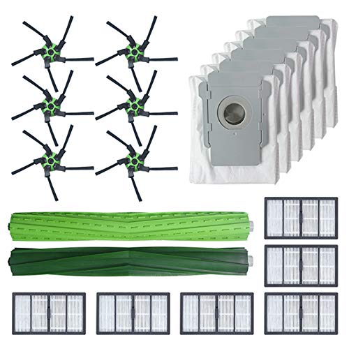 HUAYUWA - Cepillo de rodillo lateral para cepillo de polvo de filtro HEPA de repuesto para Roomba S9 (9150) / S9 Plus (9550) piezas de reparación de robot conectado a Wi-Fi