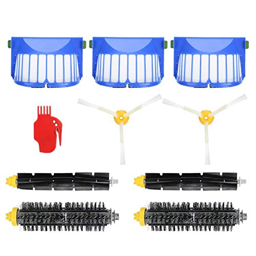 Bicaquu Robot de Barrido Cepillo Lateral Principal, Filtro de aspiradora de Robot Accesorio de Cepillo de Robot, con Cepillo de Rodillo Delicado y Suave, para Robot de Barrido de la Serie 6