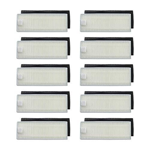 YanBan Paquete de 10 filtros Hepa compatibles con Cecotec Conga Excellence 1090/1099 aspiradora robótica