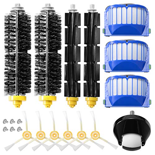 20PCS Kit de Recambios Roomba Serie 600, Accesorios Compatibles con Roomba serie 600 605 606 610 615 620 625 630 632 639 650 660 671 675 681 696 Filtros y Cepillos Roomba 600, Repuestos Roomba