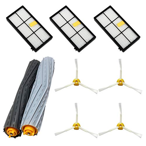 MIRTUX Kit de repuestos Compatible con Roomba Serie 800 y 900. Pack de cepillos, extractores y Accesorios Recambio aspiradora 810, 816, 865, 866, 870, 876, 880, 886, 890, 895, 896, 960, 966, 980