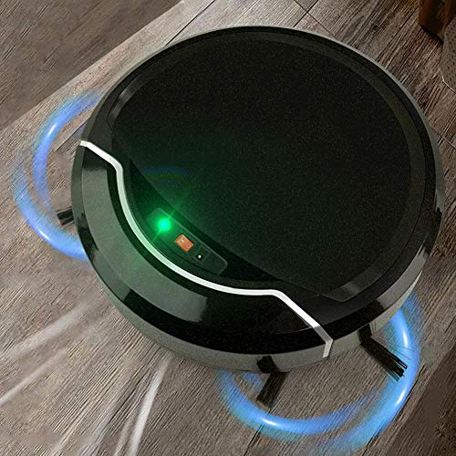 Oyunngs Robot Aspirador, Cargador USB Aspirador Inteligente Barredora Robot Máquina de Limpieza del Piso de Barrido, para Pelo de Mascotas, alfombras, Pisos Du