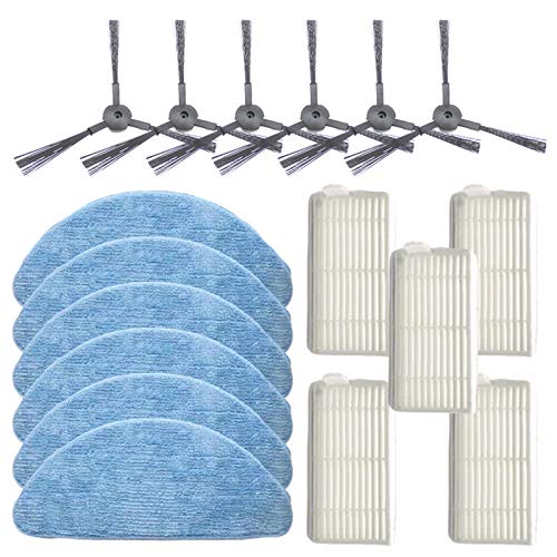 Fit For IBOTO AQUA X310 Filtros Robot Cepillos Laterales Aspiradora Sweeper Rags Filtros Inicio Apartamiento Piezas Piezas Accesorios Reemplazo Accesorios Para Robot Aspirador Kit de Accesorios de Rep