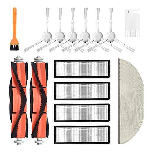 HUAYUWA - Cepillo principal, cepillo de rodillo, cepillo lateral, filtro, mopas, trapos, repuestos para aspiradora Mijia 1C, piezas de repuesto para robot aspirador