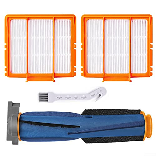 RV2001WD - Kit de filtros de repuesto para aspiradora robot Shark AV2001WD AI VACMOP, 2 filtros + 1 cepillo autolimpiante + 1 herramienta de cepillo