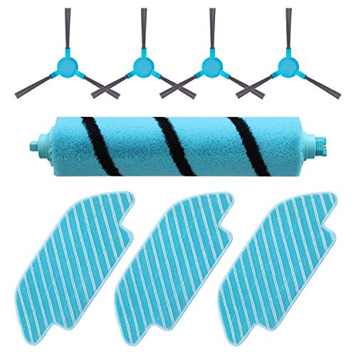 MIRTUX Recambios compatibles Conga 4090 y 5090. Pack de Accesorios de Repuesto para Robots aspiradora Conga con Kit de Cepillo Lateral, Cepillo Central y mopa