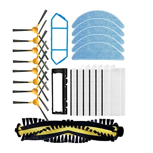 ZULOW Piezas de Repuesto for Robot Aspirador, Compatible con Neatsvor X500 X520 X600 Pro, Compatible con Tesvor X500 X500 Pro T8, Cepillo Lateral Principal, mopa con Filtro Hepa (Color : Set 4)