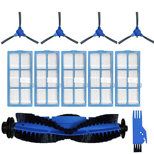 Fantisi Ricambio per Bagotte BG600 BG700 BG800 Robot Aspirapolvere, Spazzole Laterali, Filtri e Filtri in Schiuma, Spazzola Rotolante