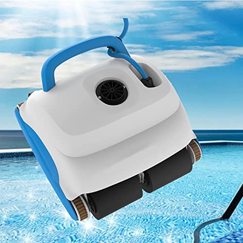 JODAIS Limpiador robótico de Piscina con aspiradora automática para Escalar Paredes con planificación de Ruta Inteligente Más de 2 Horas de Funcionamiento y Potencia de succión de 150 W para Piscinas