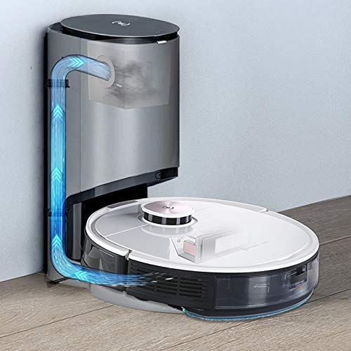 fangzhuo Aspirador Robot Robot Aspirador Ecovacs Deebot T8 MAX + 2020 con Robot De Limpieza De Trapeador De Pisos Múltiples Regalos De Recuperación Automática De Polvo