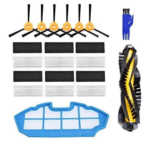 APLUSTECH Kit de 21 Accesorios y Recambios para Cecotec Conga Excellence 990 y Ecovacs Deebot N79 N79S- Cepillo Lateral, Cepillo Central, Filtro HEPA, Filtro Esponja.