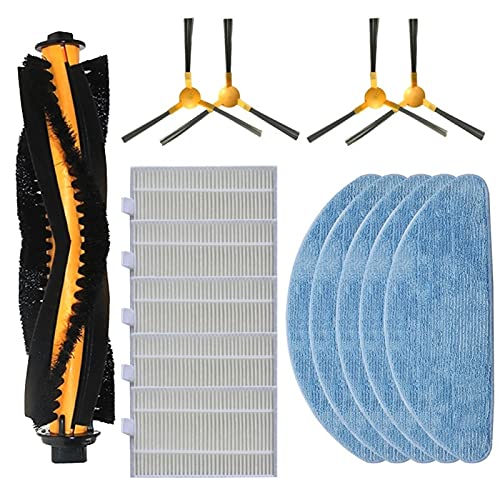 Accesorios para aspiradoras Cepillo de rodillo cepillo lateral primario HEPA FILTROS MOPS SET FIT PARA PROSCENIC 80 0T 820S 820T 830T Filtro Robot aspiradora repuestos para aspiradoras (Color : 004)