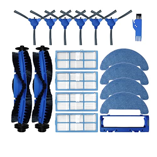 IFUL Kit de Piezas de Repuesto Compatible con Bagotte BG600 MAX/Bagotte BG800 Piezas de Repuesto de aspiradora de Robot Cepillo Principal del Filtro hepa Trapo tragador (Color : Set A)