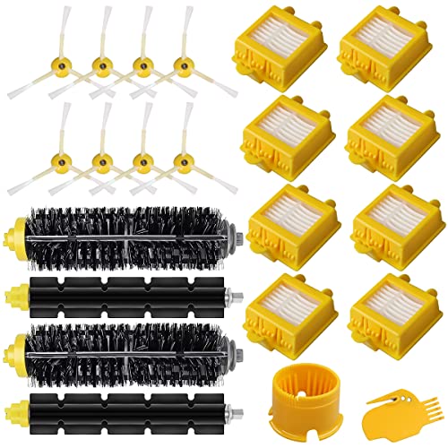 22 Piezas Accesorios de Repuesto para iRobot Roomba 700 Series 780 760 770 772 774 776 780 782 790 Filtro de Aspiradora Cepillos Laterales Cepillo de Cerdas