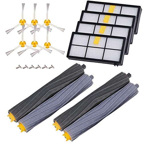 AplusTech Kit Recambios Cepillos Filtros y Accesorios Compatible con iRobot Roomba Serie 800 805 850 860 865 866 870 871 880 886 890 891 895 896 900 960 965 966 980 - Pack de 20 PCS.