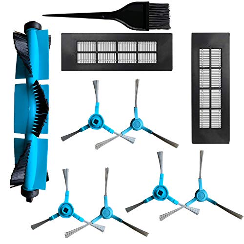 Simuke 1 cepillo principal 2 Filtrar 6 cepillo lateral para Cecotec Consumibles para Congas Serie 3090 Robot （Con 1 cepillo de limpieza libre.）