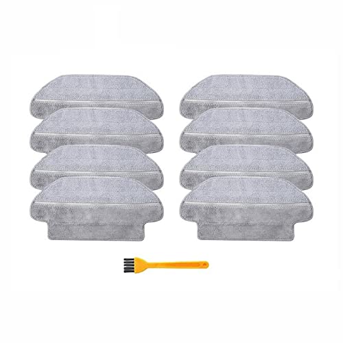 Piezas de aspiradora robótica paños de mopa/apto para Xiaomi STYJ02YM Mi Mop Pro/apto para Conga 3490/apto para Viomi V2 PRO V3 SE accesorios Kit de piezas de repuesto ( Color : 8Wet and dry mops )