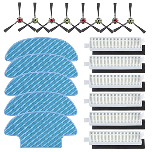 Mopa Paños filtro de cepillo lateral para ECOVACS DEEBOT OZMO Slim, Slim 2 Robot Partes de aspirador piezas de repuesto