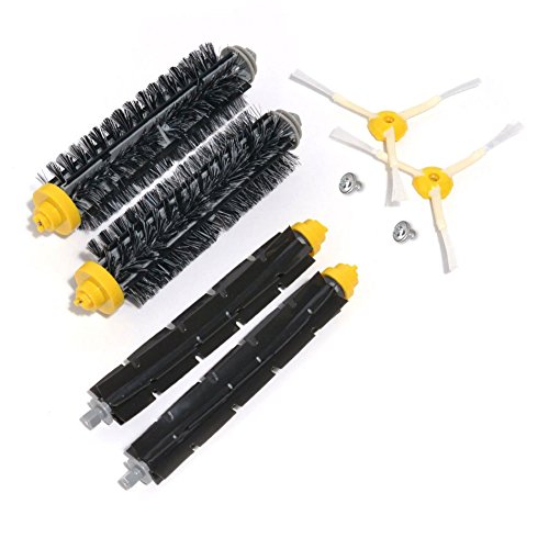 aotengou Kit de Cepillo y Montaje de Rueda Delantera para iRobot Roomba 500 600 700 Serie 529 550 595 620 625 630 650 660 760 770 780 790 Accesorios de aspiradora (B)